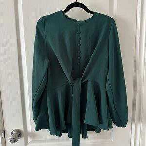 Modest Forest Green Top & Skirt Set from Turkey.